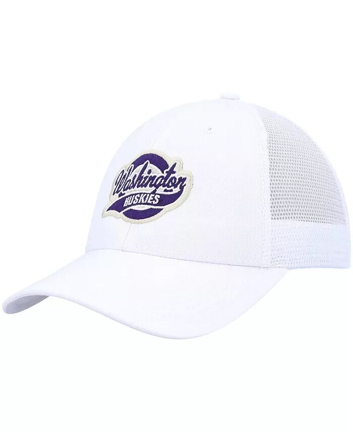 

Мужская белая регулируемая шапка Washington Huskies Brant Trucker Ahead, белый