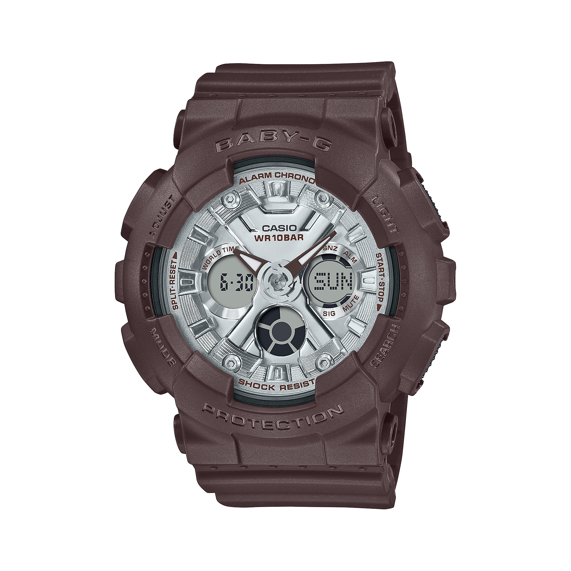 

CASIO Женские серебряные часы BABY-G BA-130SW-5APRQ