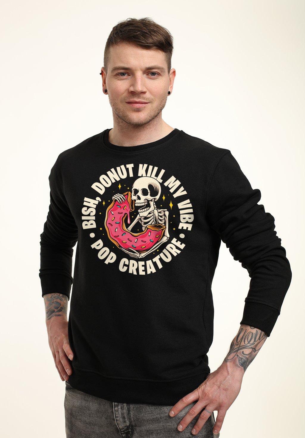 

Толстовка POP CREATURE DONUT KILL MY VIBE Henry Tiger, черный