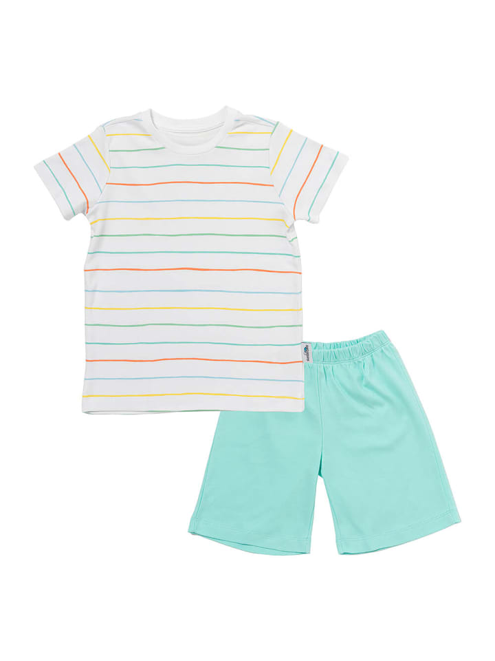 

Детские шорты из органического хлопка белого цвета. Schlummersack