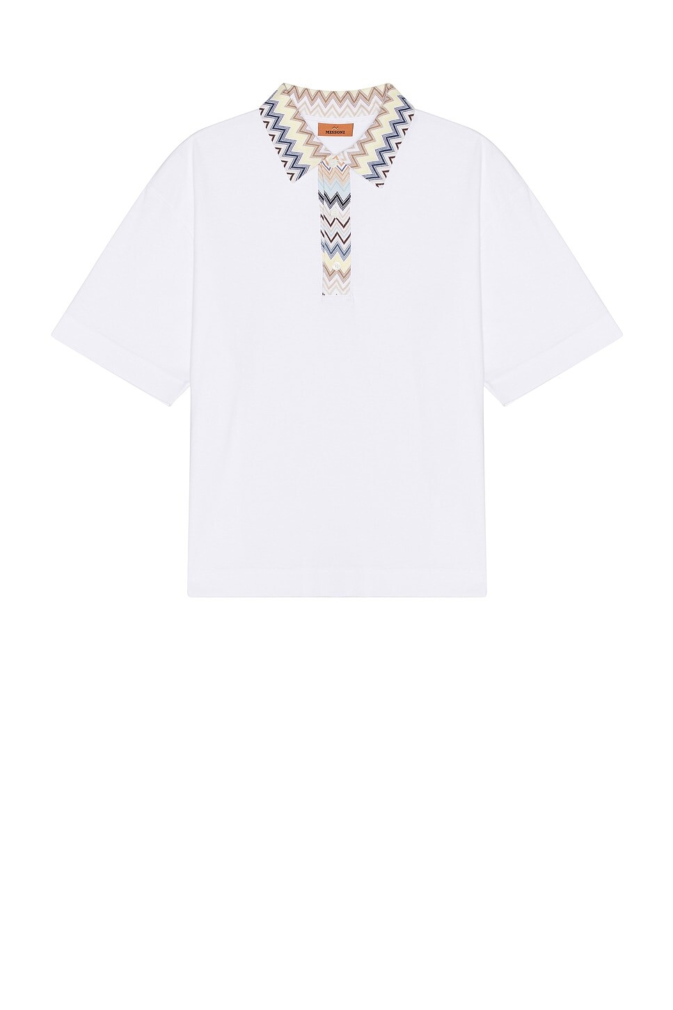 

Поло с короткими рукавами Missoni, цвет White & Beige