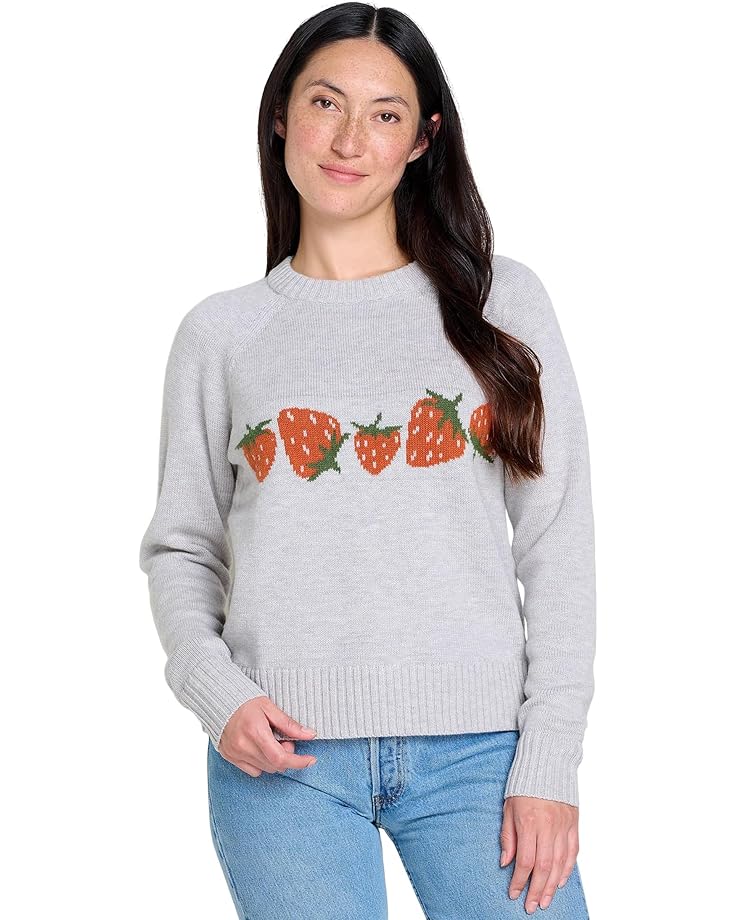 

Свитер Toad&Co Cazadero Crew Sweater, цвет Heather Grey Strawberry