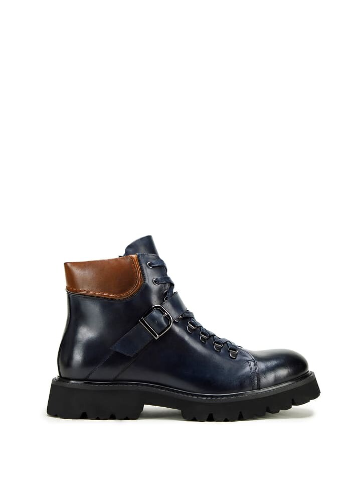 

Сапоги Wittchen Men's brown leather boots with buckle I WITTCHEN, темно-синий