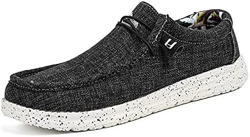 

Мужские повседневные тканевые лоферы слипоны, легкие дышащие мокасины для пар, удобная обувь для прогулок и катания на лодке Generic, черный