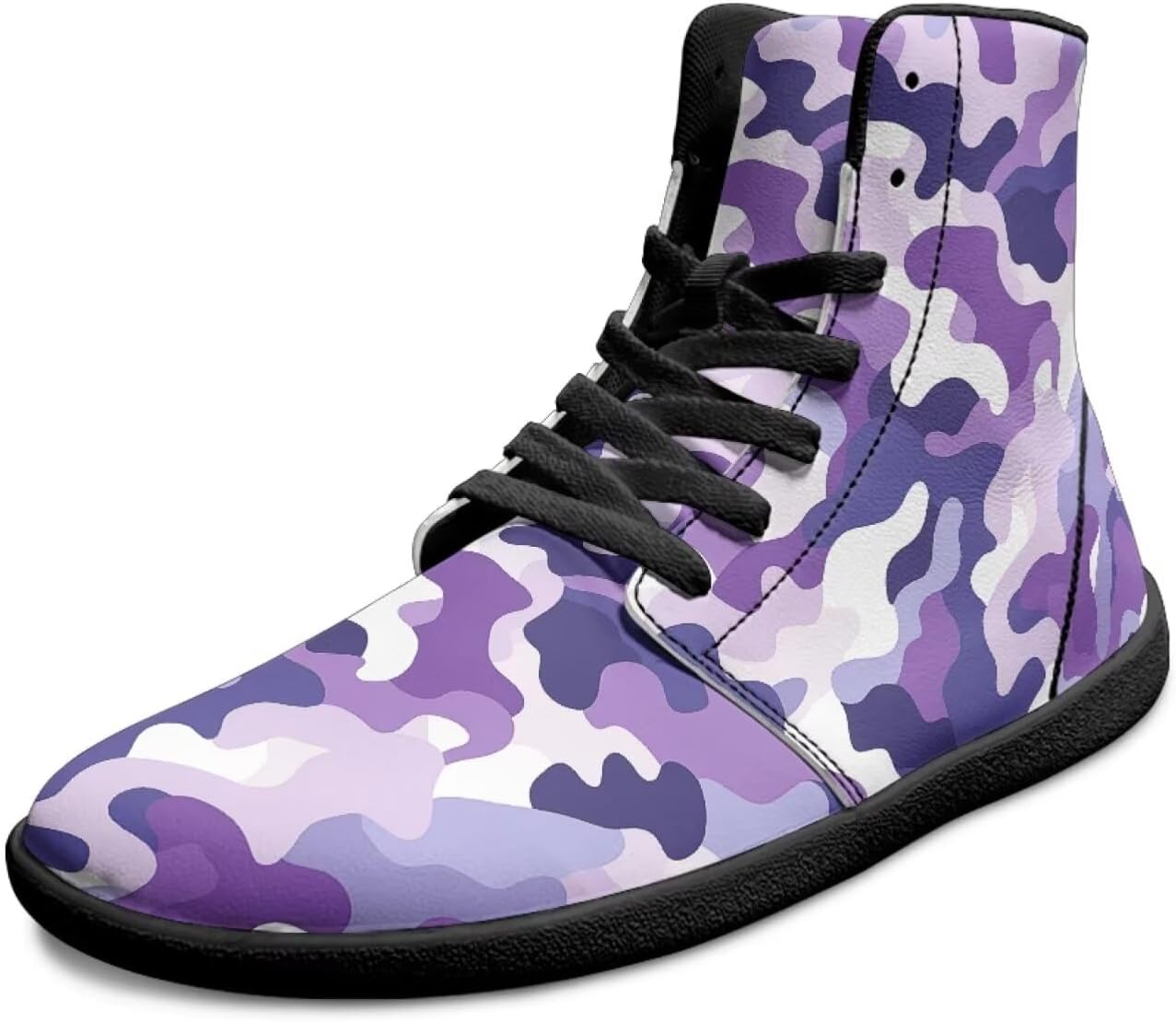 

Мужские широкие кроссовки для ходьбы, высокие, с нулевым перепадом высоты подошвы, повседневные, нескользящие, модные, камуфляжные, для занятий спортом, бега и ходьбы Chririnla, фиолетовый