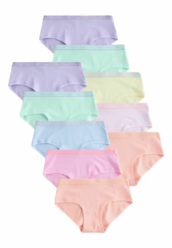 Трусы 10 шт Next, pastel pink lilac, светло-розовый сиреневый