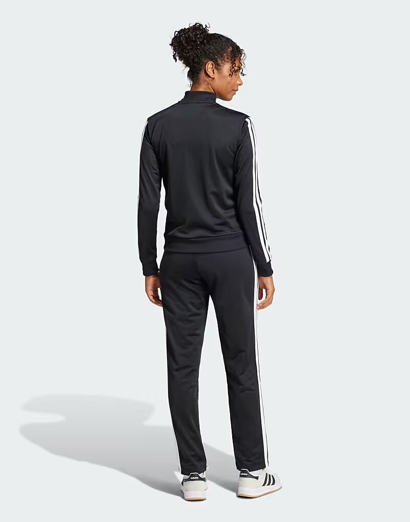 Спортивный костюм performance Essentials с тремя полосками черного цвета Adidas Performance — фото 2