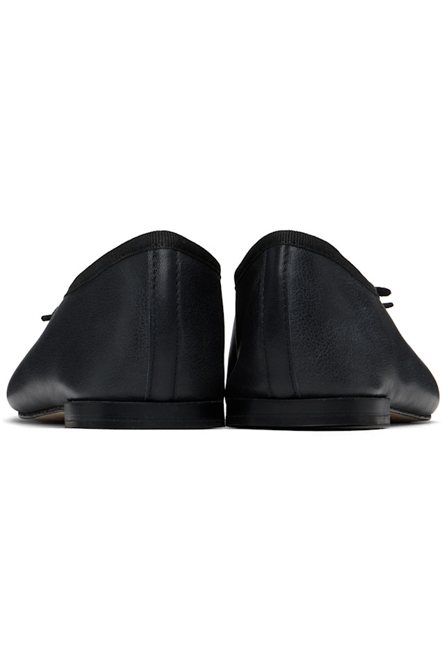 Балетки Repetto edition lilouh из мягкой кожи наппа Marine Serre, черный — фото 2