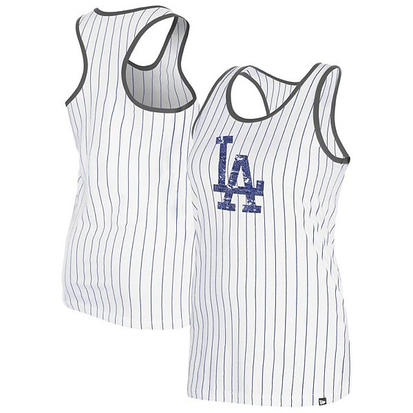 

Женский белый топ gameday pinstripe los angeles dodgers New Era