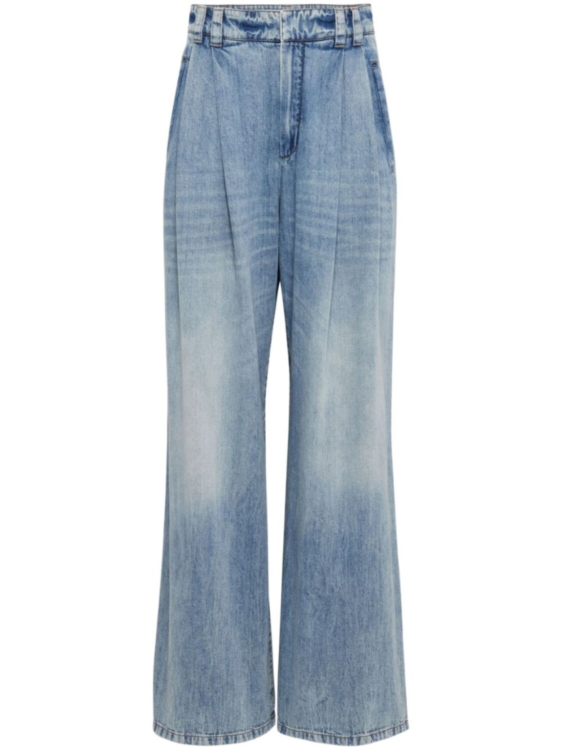 

Brunello Cucinelli широкие джинсы с заниженной талией, синий
