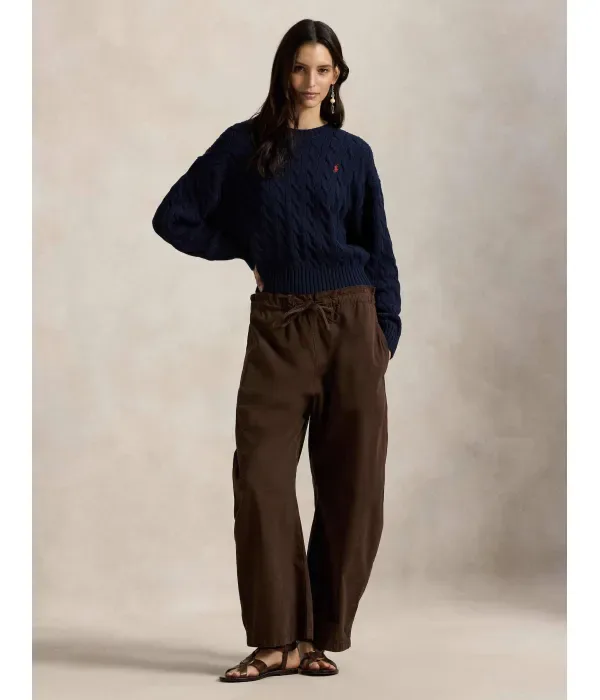 Свитер relaxed fit Polo Ralph Lauren, темно-синий — фото 2