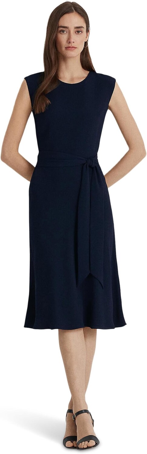 

Платье LAUREN Ralph Lauren Belted Bubble Crepe Dress, цвет Lighthouse Navy 2