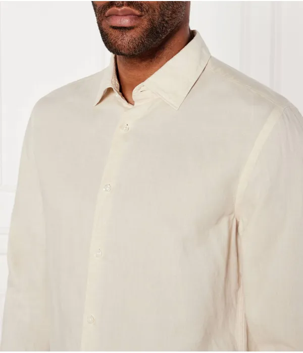 Льняная рубашка c-hal-kent-c3-223 Casual fit Boss, бежевый — фото 4