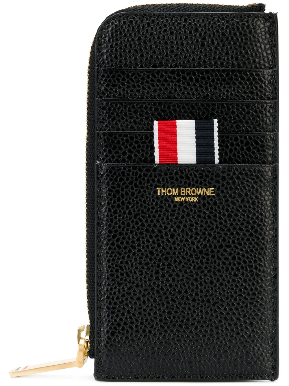 

Кошелек из зернистой кожи THOM BROWNE, черный