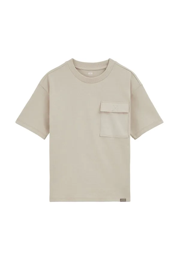 Простая футболка We Fashion, Beige — фото 4