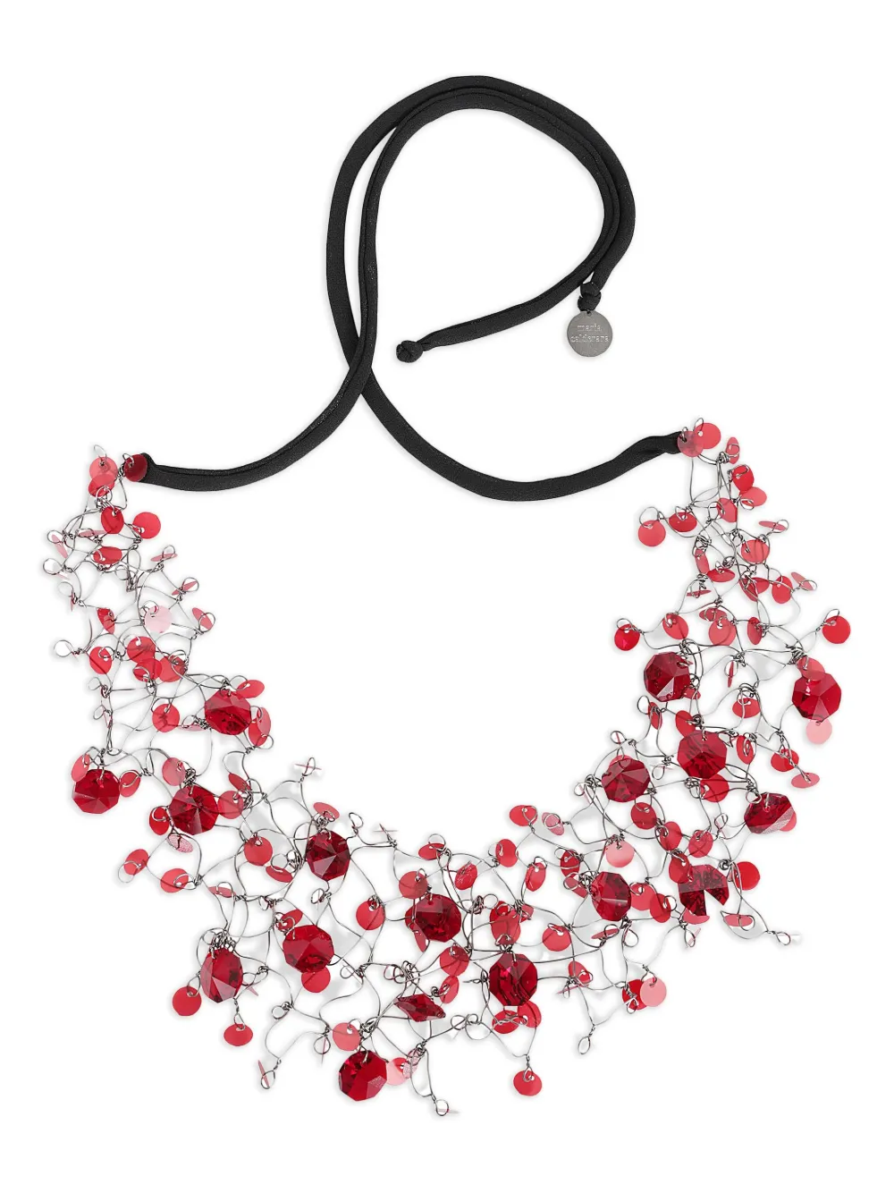 

Колье с пайетками Maria Calderara, красный