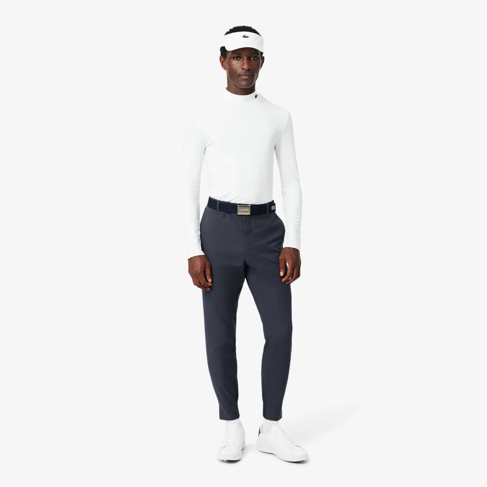 Мужские гольф-джоггеры тёмно-серого цвета от Lacoste