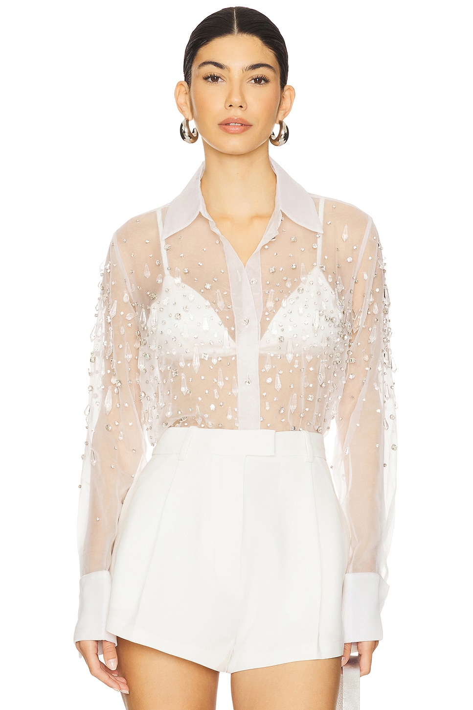 

Украшенная рубашка Aubriella Retrofete, white
