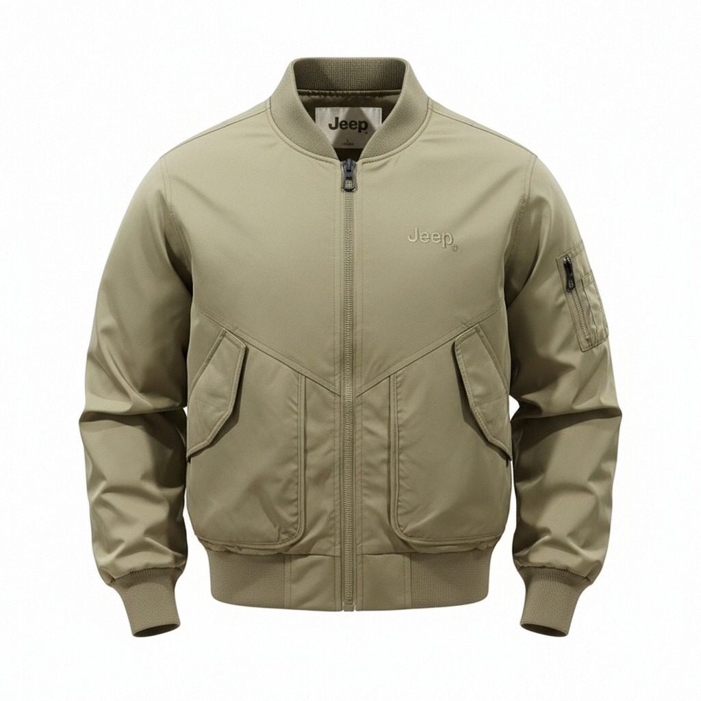 

Куртка Unisex Baseball Collar Moderate Pilot Jeep, хаки