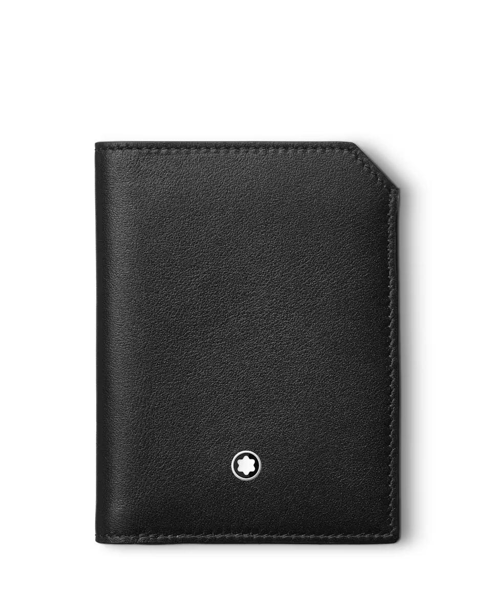 

Черный кожаный кошелек унисекс Montblanc