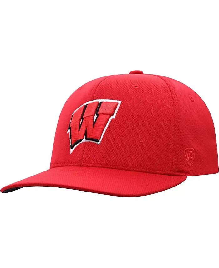 

Мужская красная шляпа с логотипом Wisconsin Badgers Reflex Top Of The World, красный