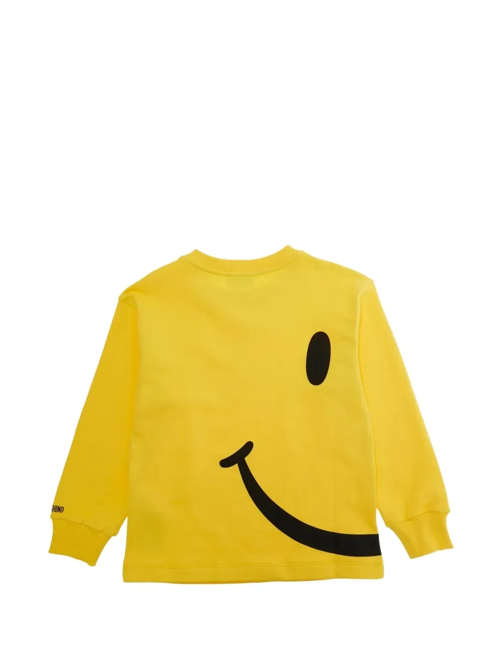Свитер с круглым вырезом Moschino Kids, желтый — фото 2