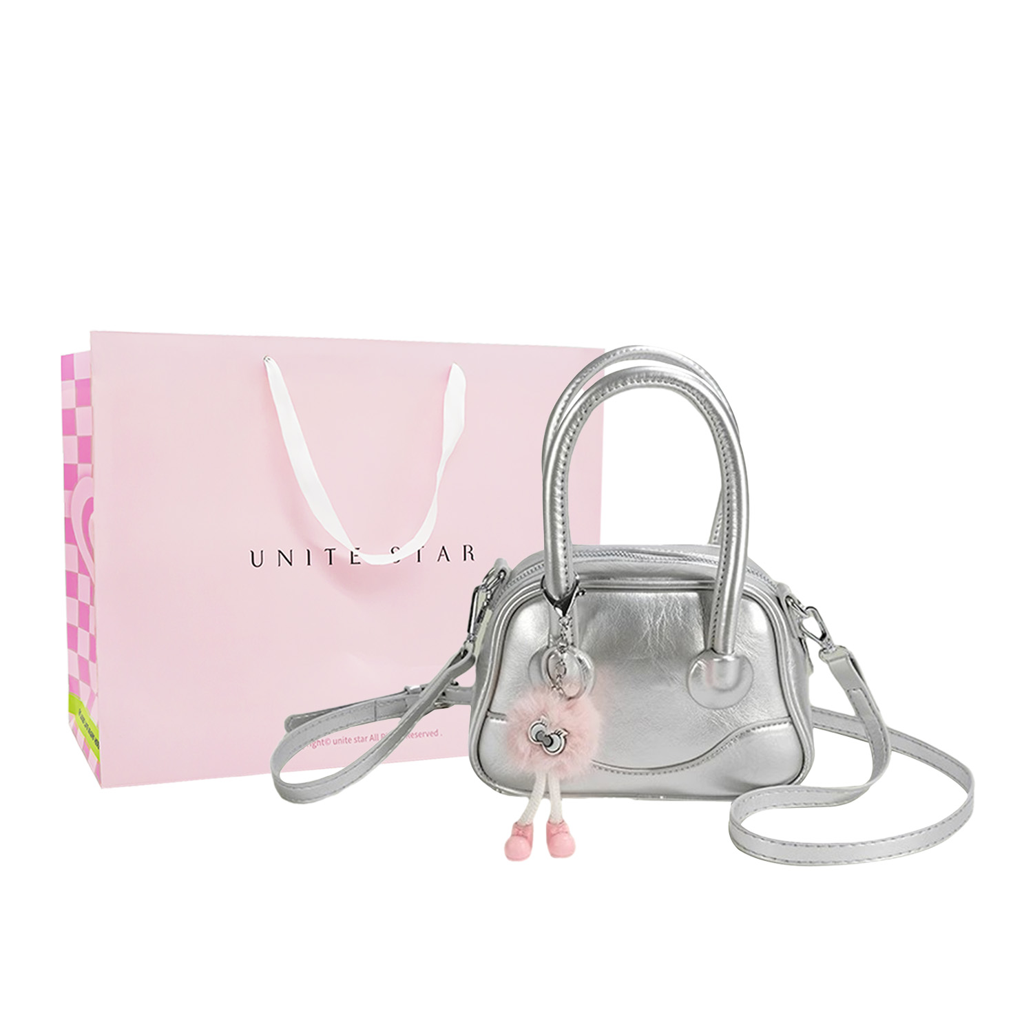 

UNITE STAR Мини рюкзак, Silver, Shopping Bag