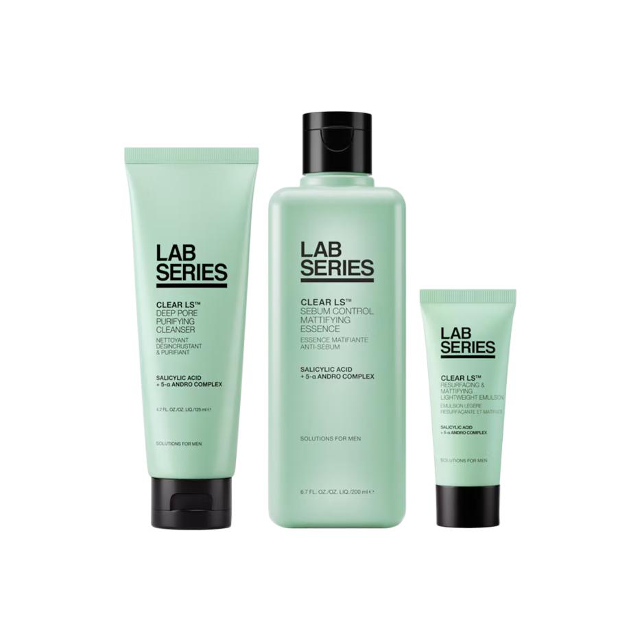 

Набор для ухода за кожей LANGSHI: тоник, лосьон и очищающее средство для контроля жира и сужения пор, 125 мл + 200 мл + 15 мл LAB SERIES