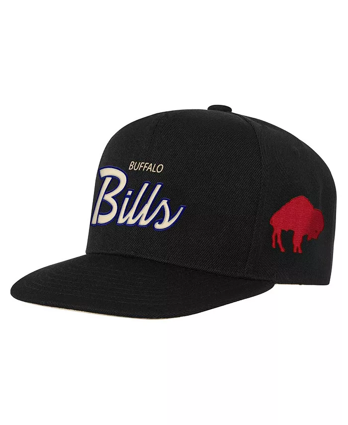 

Черная бейсболка Buffalo Bills Cream Team Script для больших мальчиков и девочек Mitchell & Ness