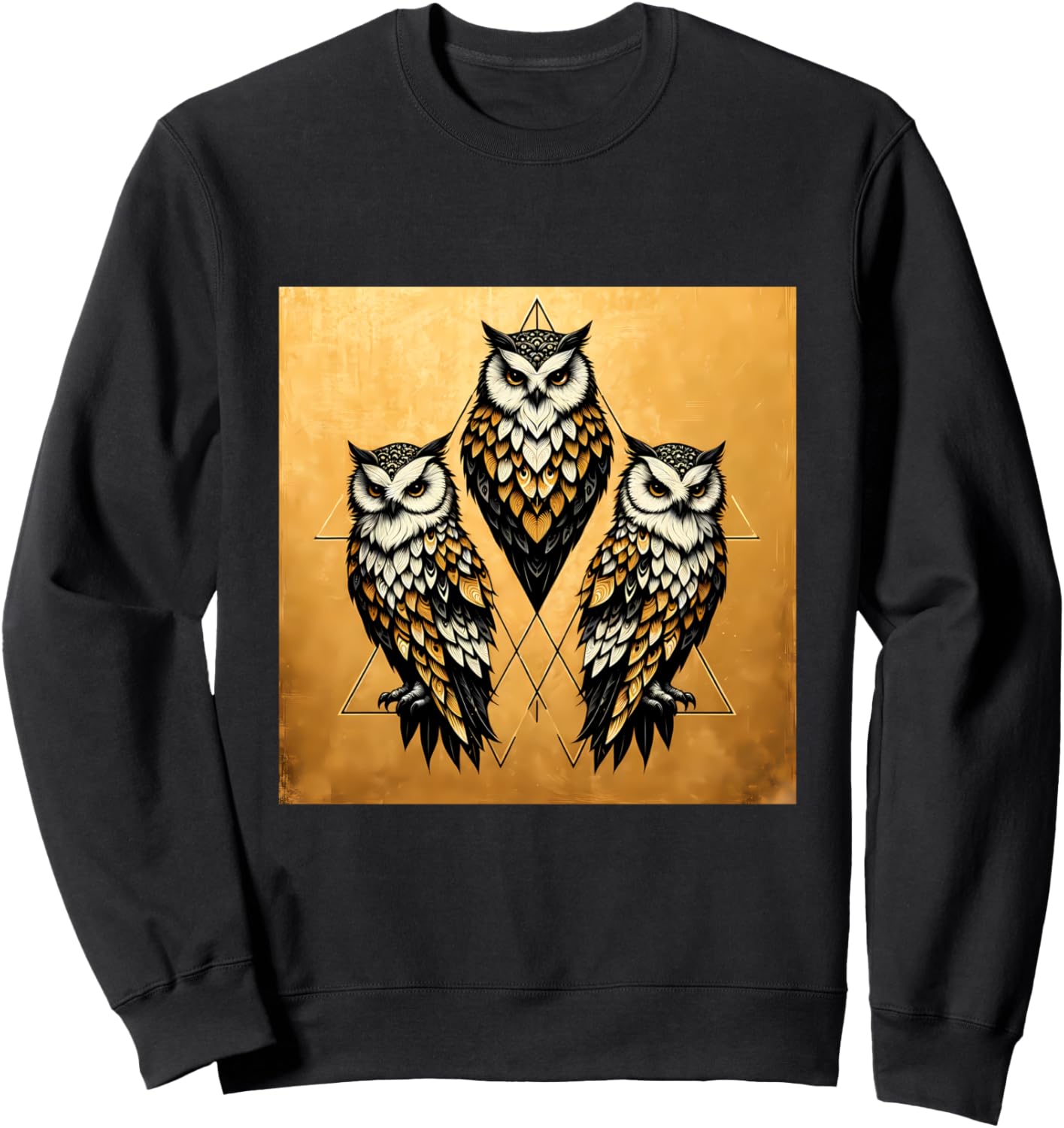 

Толстовка древнегреческая сова, яркая птица, гик, бохо, природа Owl Gifts And Shirts, черный