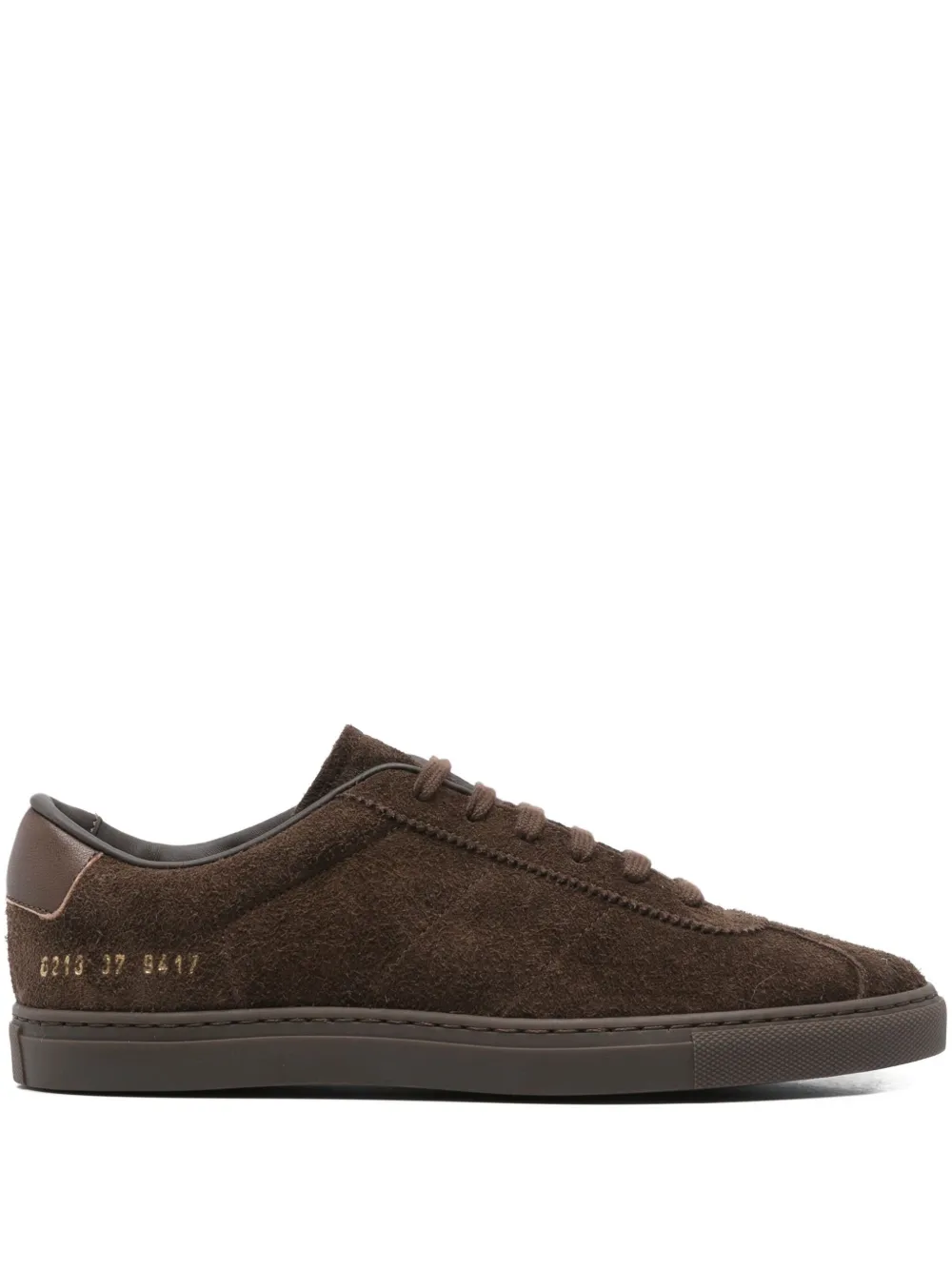 Замшевые кроссовки на шнуровке Common Projects, коричневый