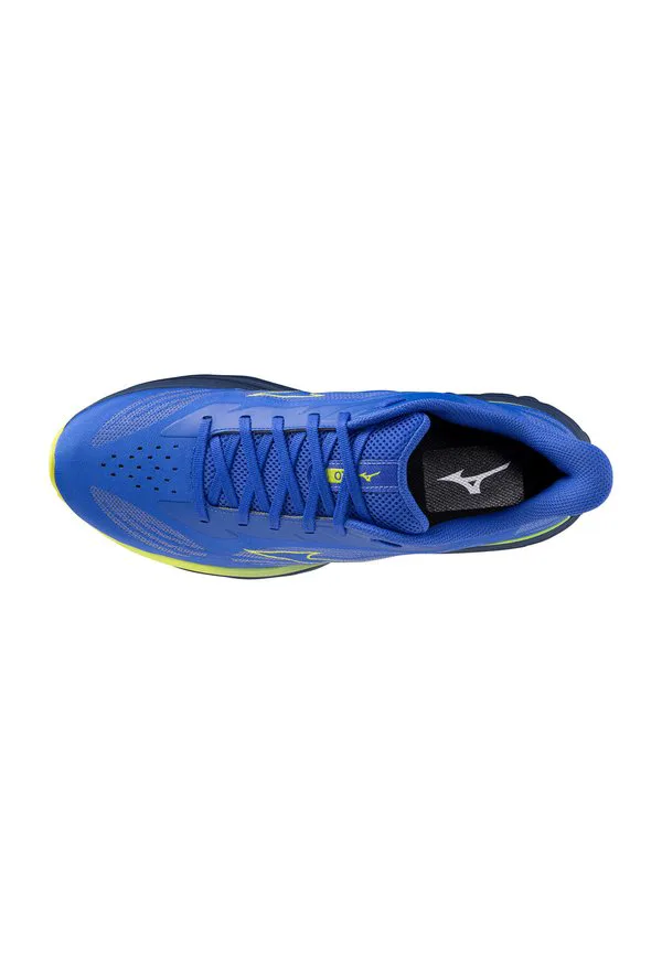 Кроссовки для трейлраннинга wave skyrise Mizuno, Dazzling Blue/Fortune Yellow/Estate Blue — фото 2