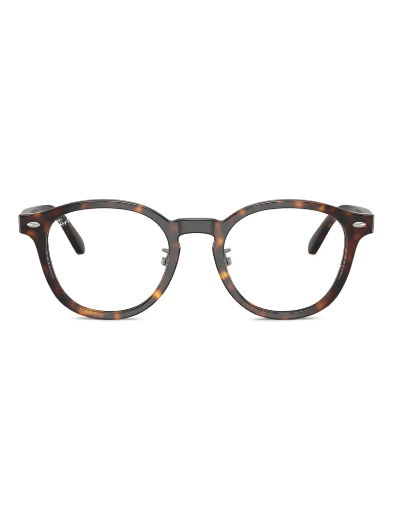

Очки в круглой оправе черепахового цвета RB5443D Ray-Ban, коричневый