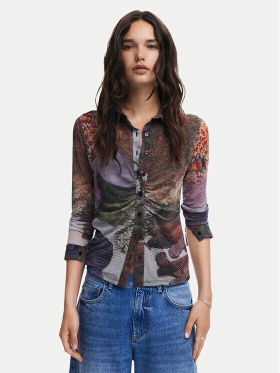 

Узкая блузка Desigual, мультиколор