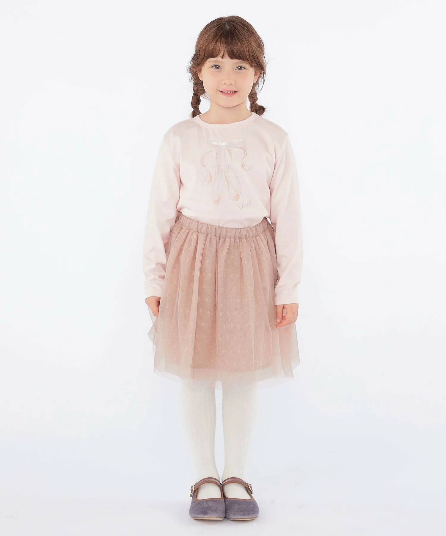 Детская юбка-трапеция: 100–130 см / Юбка из тюля SHIPS KIDS, Pink — фото 3