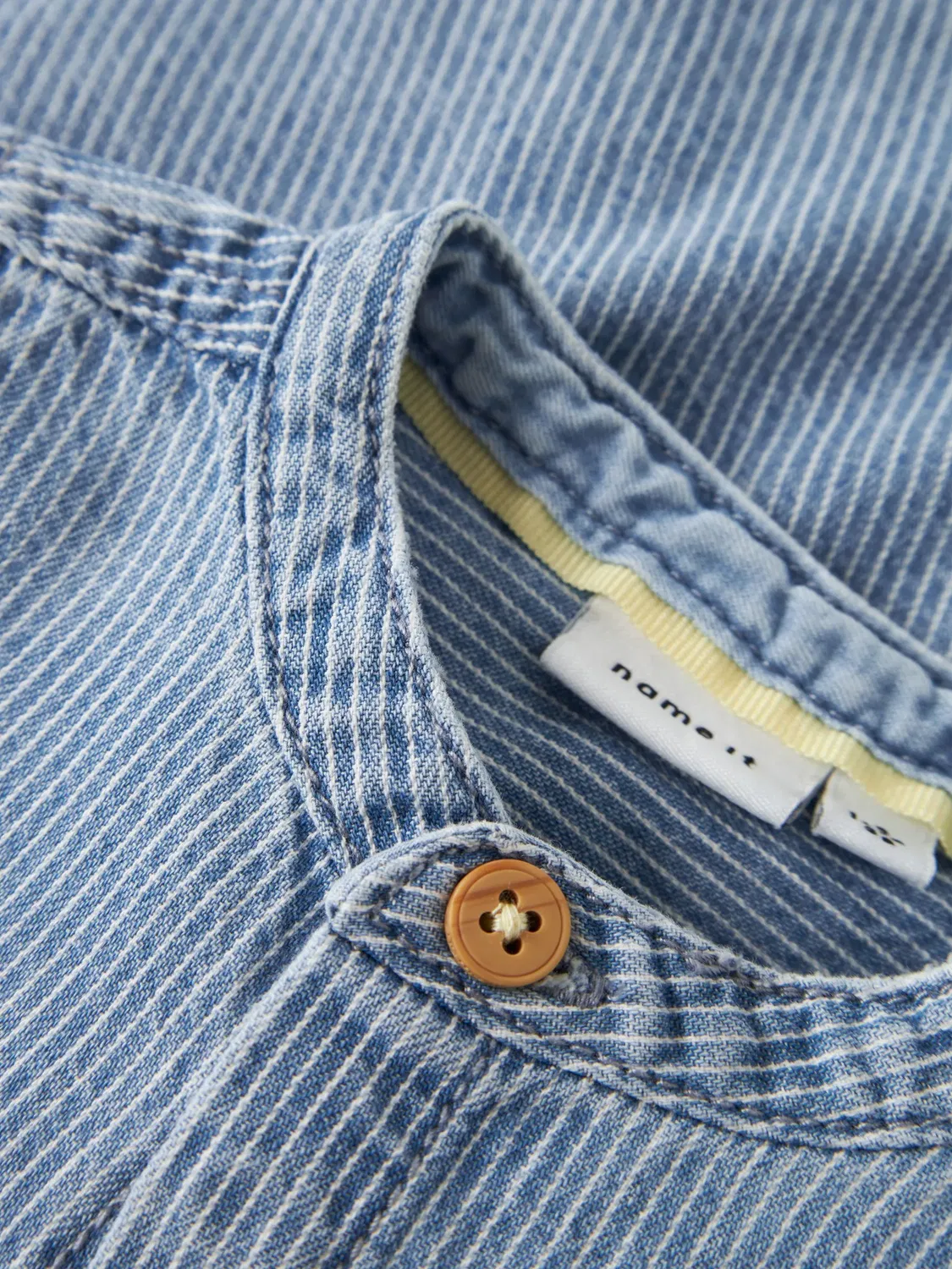 Джинсовая рубашка с нагрудным карманом, Name it, light blue denim — фото 4