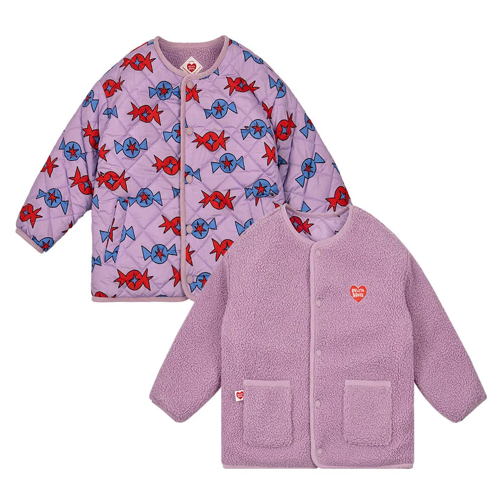 Детская двусторонняя стёганая куртка Candy All-Over от Belita&Boys