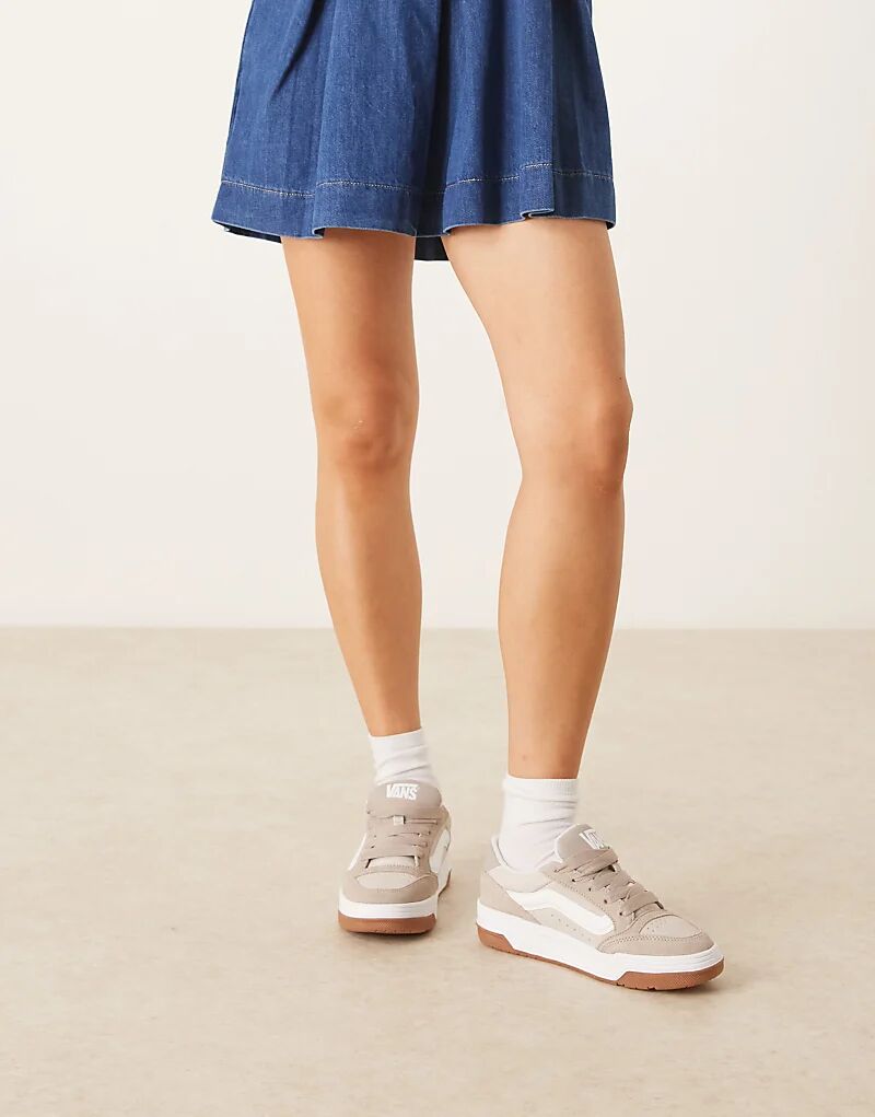 Замшевые кроссовки Vans Hylane в нейтральных двухцветных тонах — фото 3