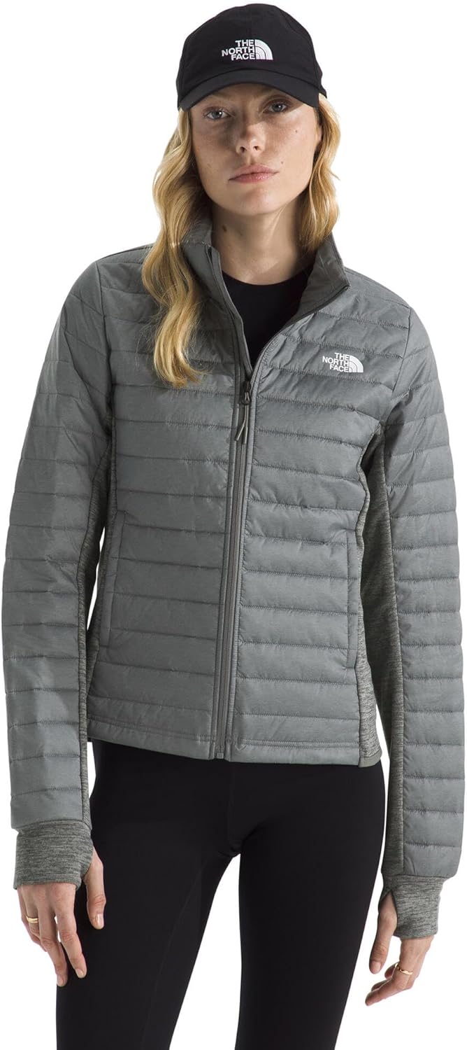 

THE NORTH FACE Женская куртка Canyonlands Hybrid | Водоотталкивающая куртка с утеплителем Heatseeker и дышащими вставками под мышками, Tnf Medium Grey Heather
