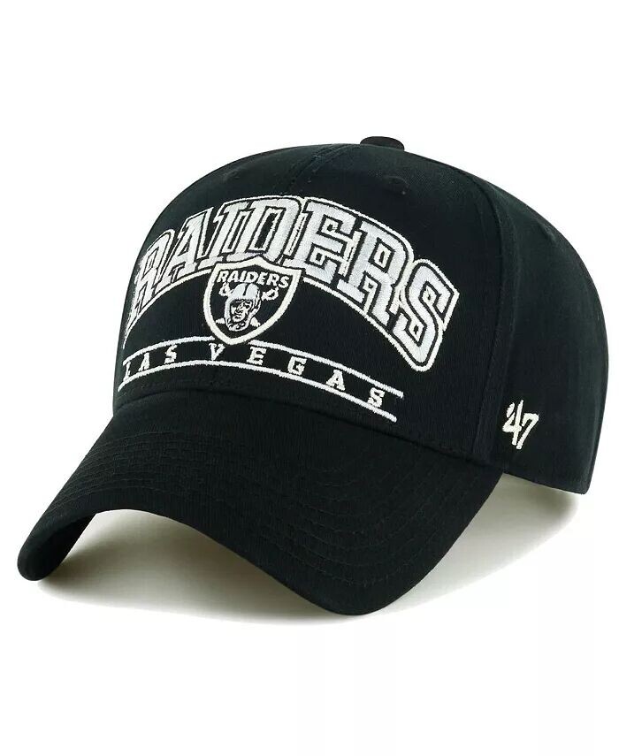 

Мужская черная регулируемая кепка Las Vegas Raiders Fletcher MVP '47 Brand