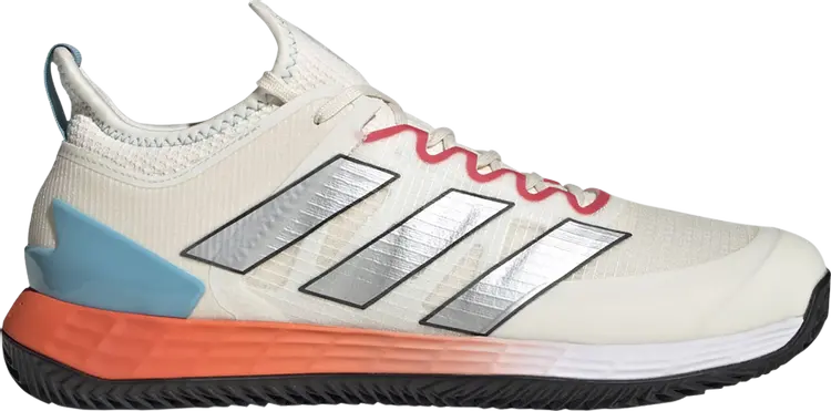 

Кроссовки Adizero Ubersonic 4 Clay Court 'Chalk Scarlet', кремовый, Бежевый, Кроссовки Adizero Ubersonic 4 Clay Court 'Chalk Scarlet', кремовый