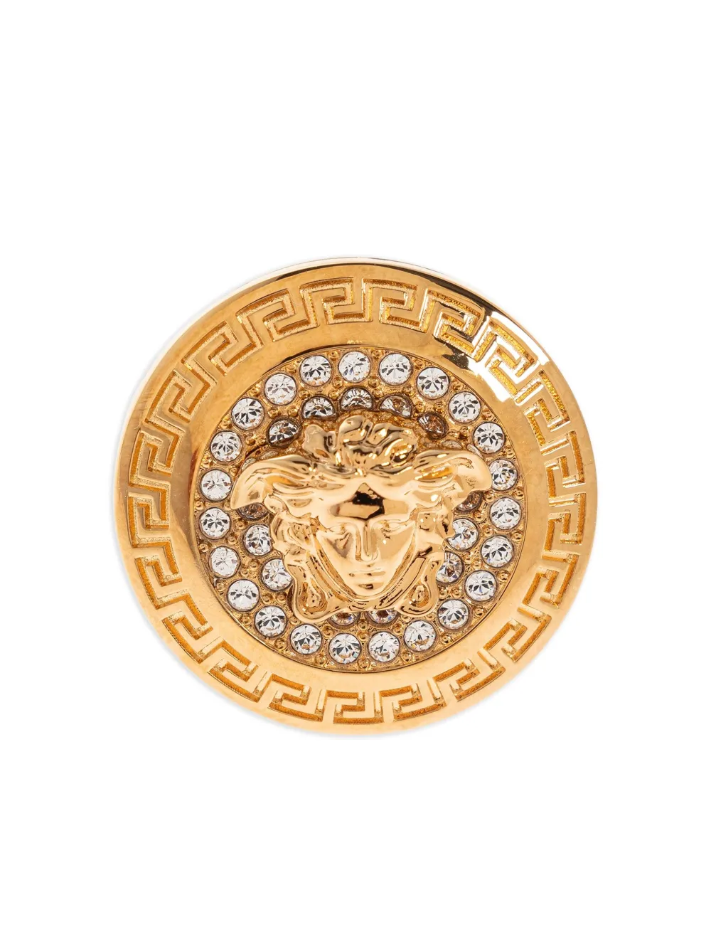 

Кольцо с круглой головой Медузы VERSACE, золотой