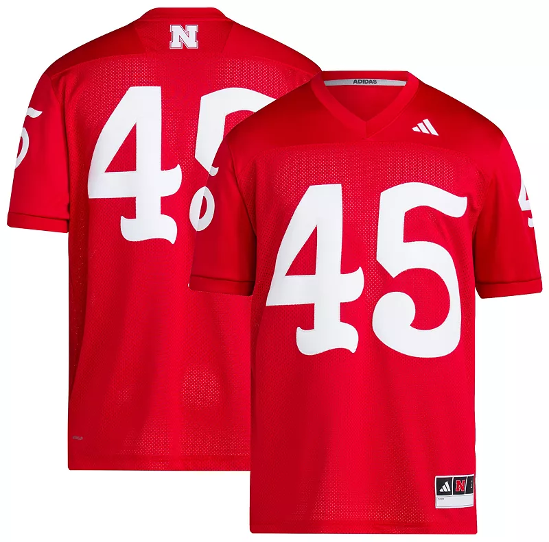 

Мужская футбольная майка Adidas Nebraska Cornhuskers Scarlet Replica