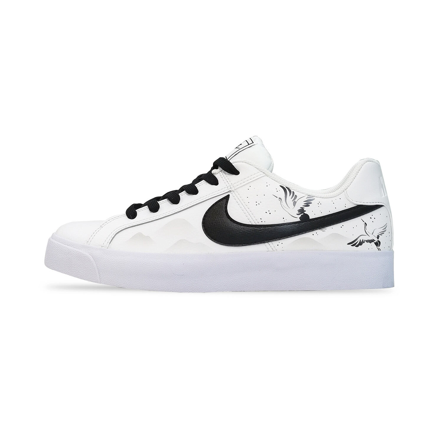 

Кроссовки Nike Court Royale Skateboarding Shoes Women's Low-top Black, белый