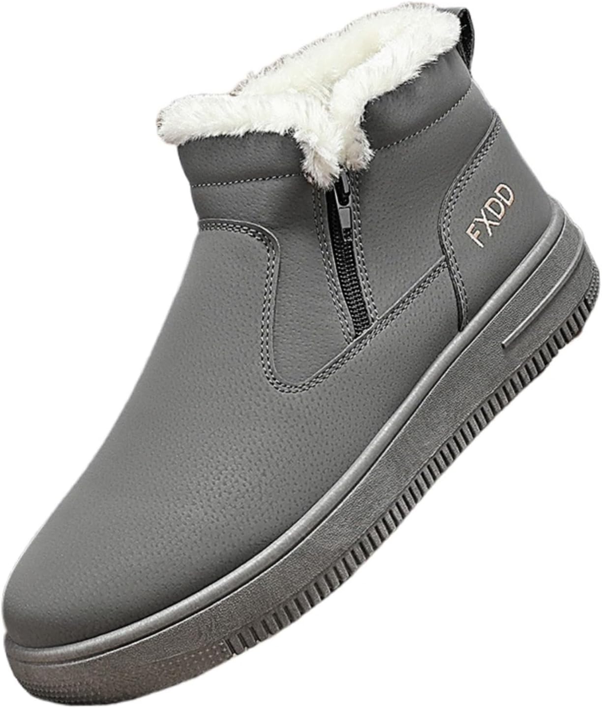

Мужские зимние ботинки Azttoztto с овчиной, утепленные, водоотталкивающие, с меховой подкладкой, высокие, удобные повседневные слипоны, серый