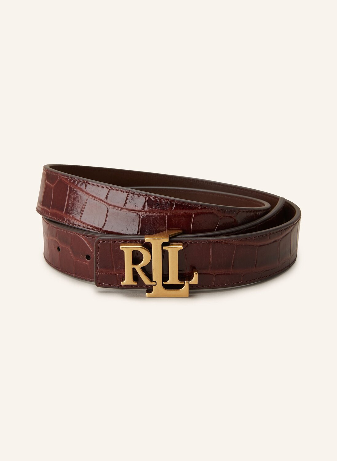 

Двусторонний кожаный ремень LAUREN RALPH LAUREN, темно-красный
