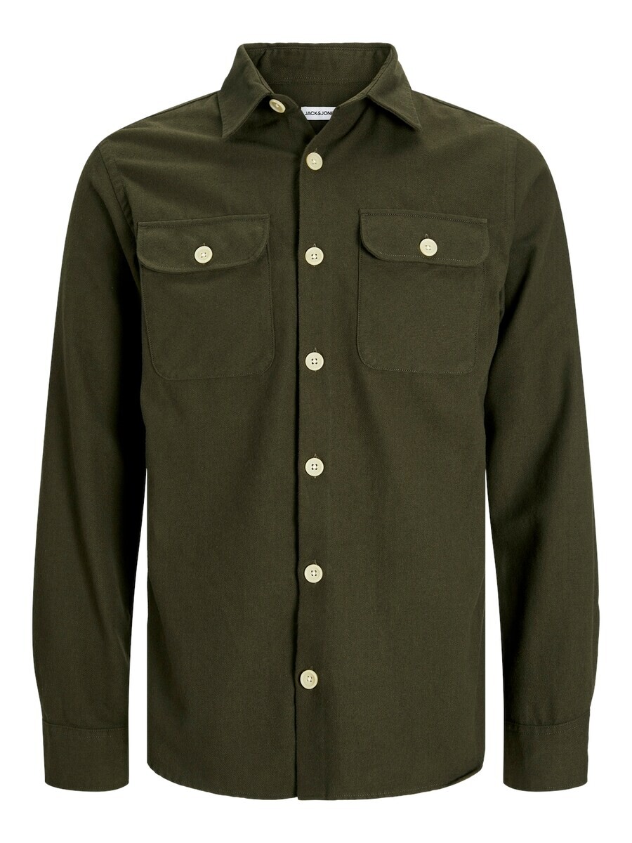 

Рубашка JACK & JONES Regular fit Button Up JJEDARREN, оливковый