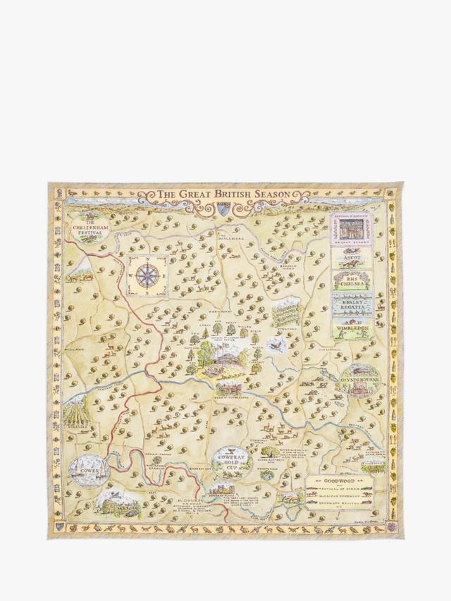 

Шелковый шарф Great British Season Aspinal of London, Multi