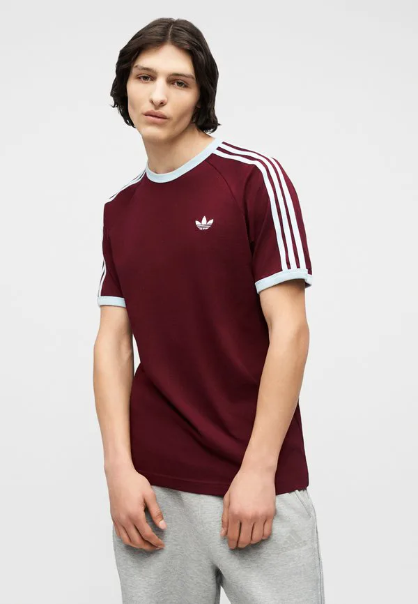 Футболка унисекс с принтом Adidas Originals, Maroon — фото 4