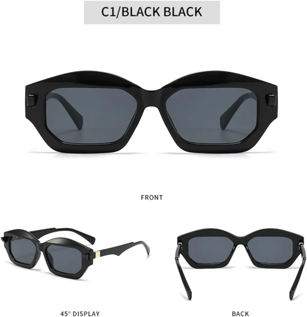 

Солнцезащитные очки для мужчин и женщин - защита UV400 - двухцветные линзы с градиентным покрытием для занятий спортом на открытом воздухе и вождения DSVIGF, Black